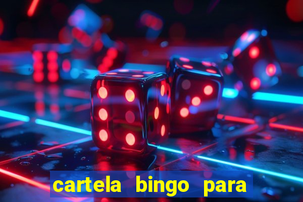 cartela bingo para cha de cozinha imprimir gratis